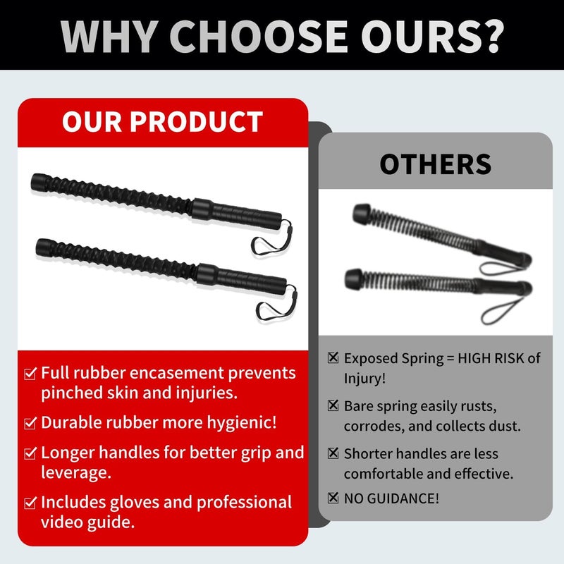 lovivid Ropeless Battle Ropes for HIIT Workouts, Cardio & Muscle Training, Low-Impact Cardio Training, Portable Cordless Home Gym Equipment for Men & Women with Non-Slip Gloves - Image 2